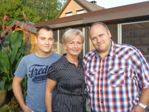 Roland, Mariola und Denis Faber Brieftauben