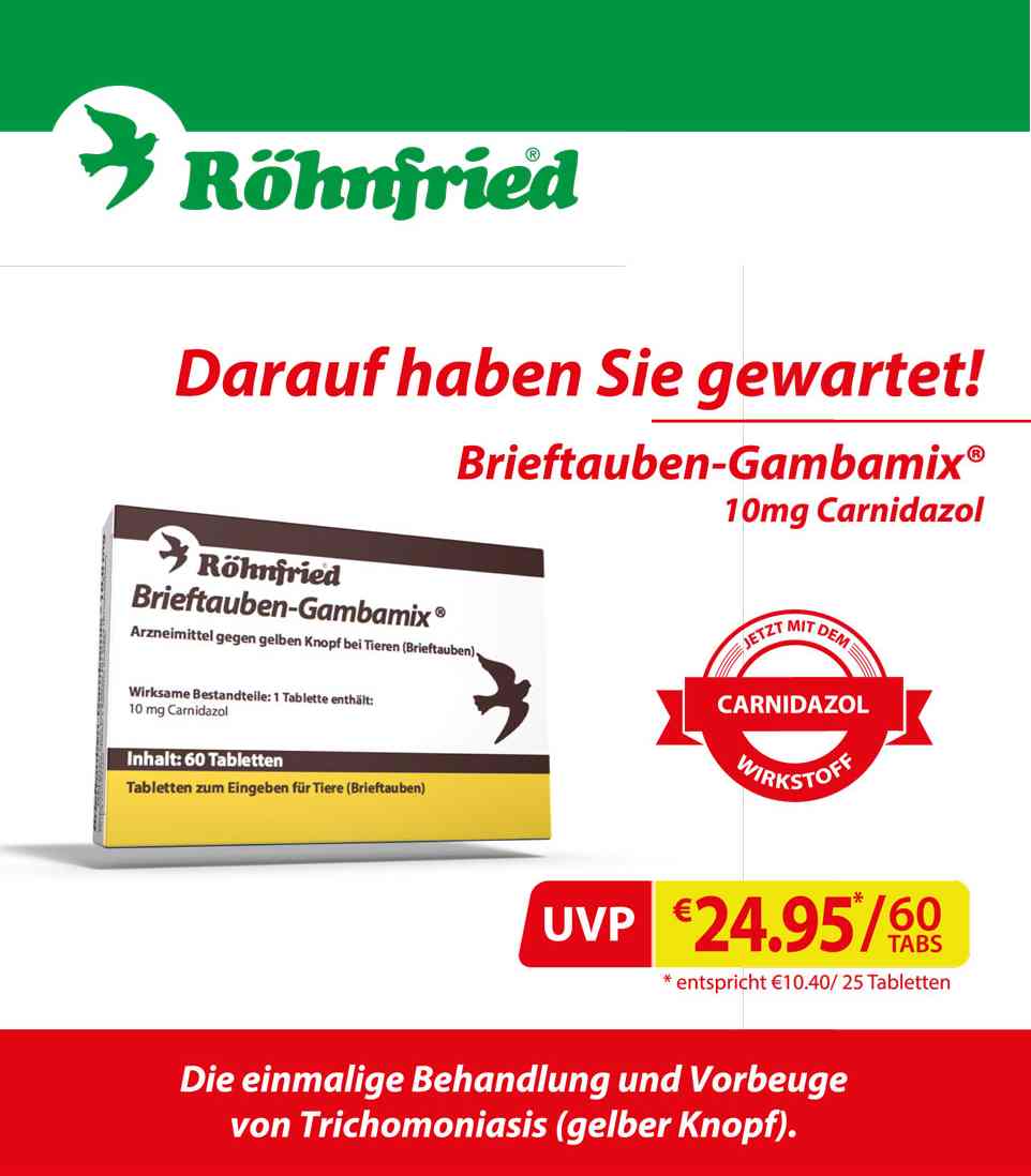röhnfried brieftauben gambamix